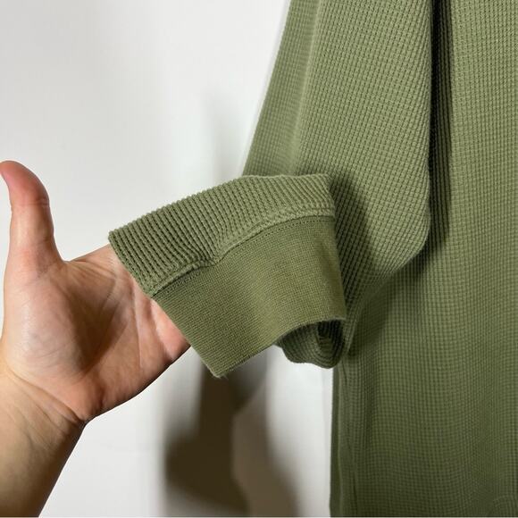 LL Bean BeanBuilt Waffle Henley Size XL Men’s - Picture 6 of 8